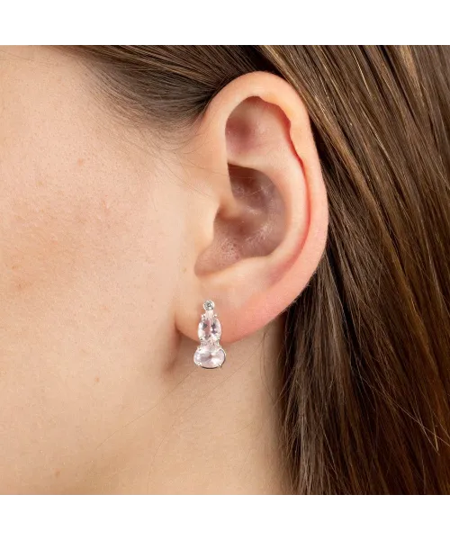 Женские Серьги_Серебро .925_КВАРЦ_Нанокристалл_3-Лазурит-Онлайн