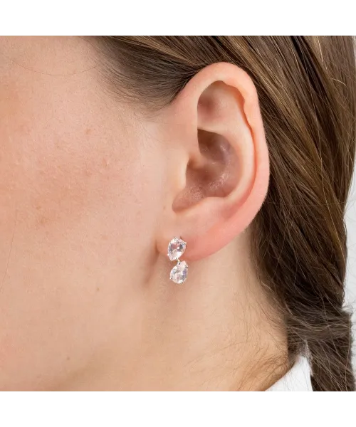 Женские Серьги_Серебро .925_КВАРЦ__3-Лазурит-Онлайн