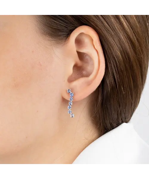 Женские Серьги_Серебро .925_ТАНЗАНИТ__3-Лазурит-Онлайн