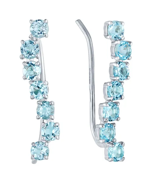 Женские Серьги_Серебро .925_ТОПАЗ__3-Лазурит-Онлайн