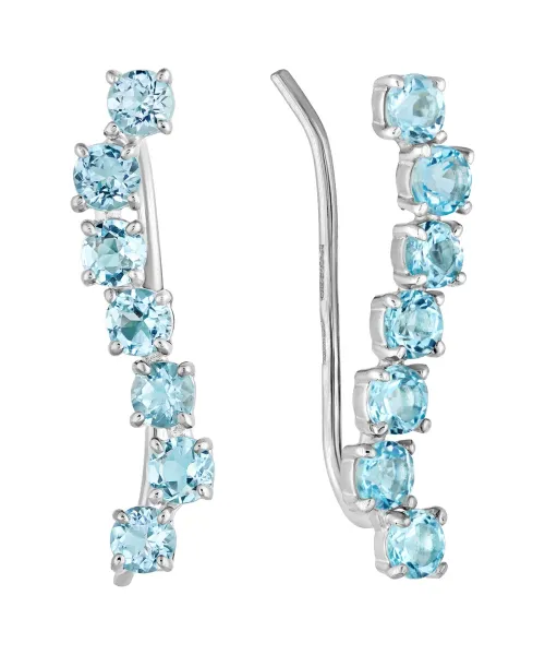 Женские Серьги_Серебро .925_ТОПАЗ__2-Лазурит-Онлайн