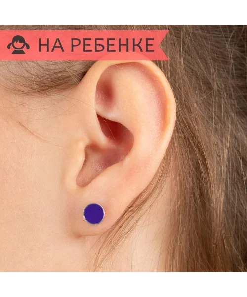 Женские Серьги_Серебро .925_ИОЛИТ__3-Лазурит-Онлайн