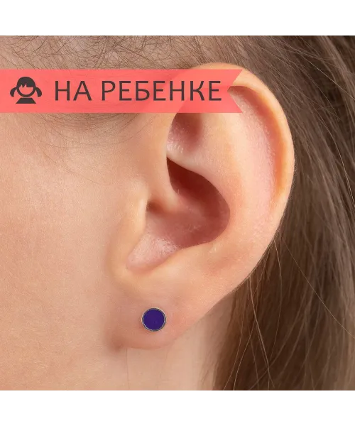 Женские Серьги_Серебро .925_ИОЛИТ__3-Лазурит-Онлайн