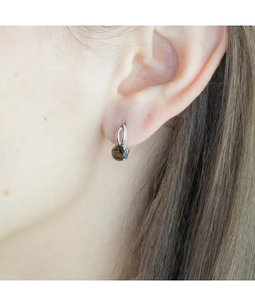 Женские Серьги_Серебро .925_РАУХТОПАЗ__3-Лазурит-Онлайн