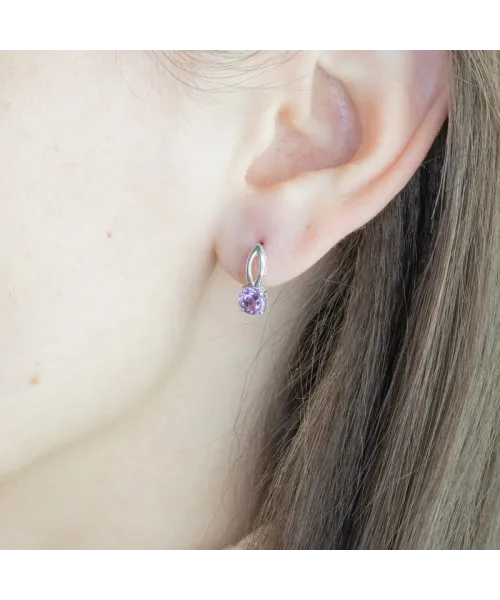 Женские Серьги_Серебро .925_АМЕТИСТ__3-Лазурит-Онлайн