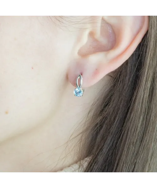 Женские Серьги_Серебро .925_ТОПАЗ__3-Лазурит-Онлайн