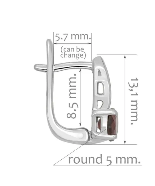 Женские Серьги_Серебро .925_ГРАНАТ__2-Лазурит-Онлайн