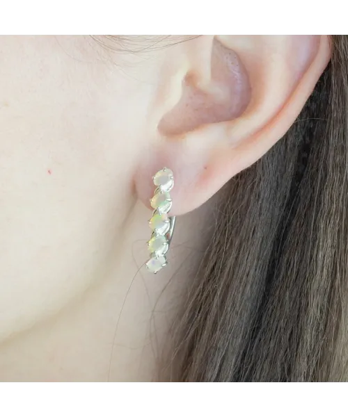 Женские Серьги_Серебро .925_ОПАЛ__3-Лазурит-Онлайн