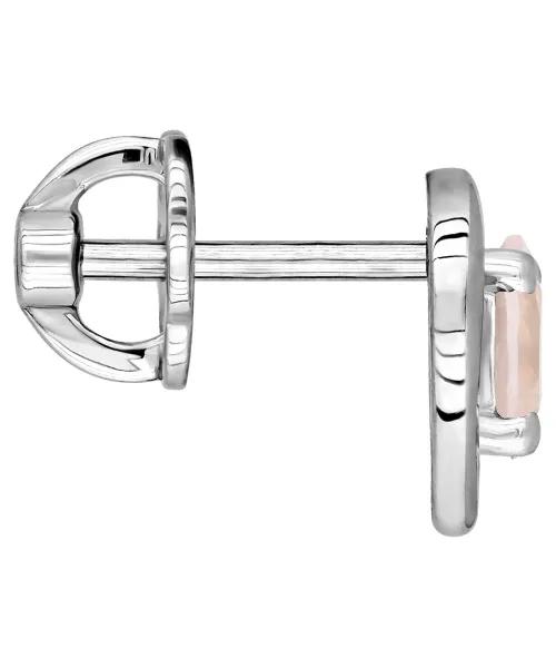 Женские Серьги_Серебро .925_КВАРЦ РОЗОВЫЙ__3-Лазурит-Онлайн