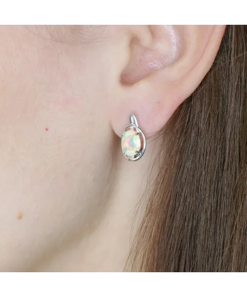 Женские Серьги_Серебро .925_ОПАЛ__3-Лазурит-Онлайн