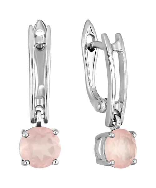 Женские Серьги_Серебро .925_КВАРЦ__2-Лазурит-Онлайн