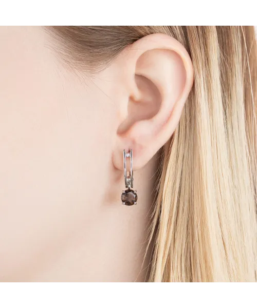 Женские Серьги_Серебро .925_РАУХТОПАЗ__5-Лазурит-Онлайн