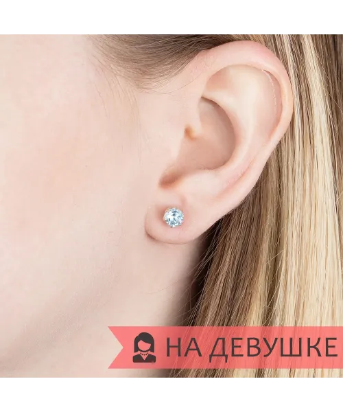 Женские Серьги_Серебро .925_ТОПАЗ__6-Лазурит-Онлайн