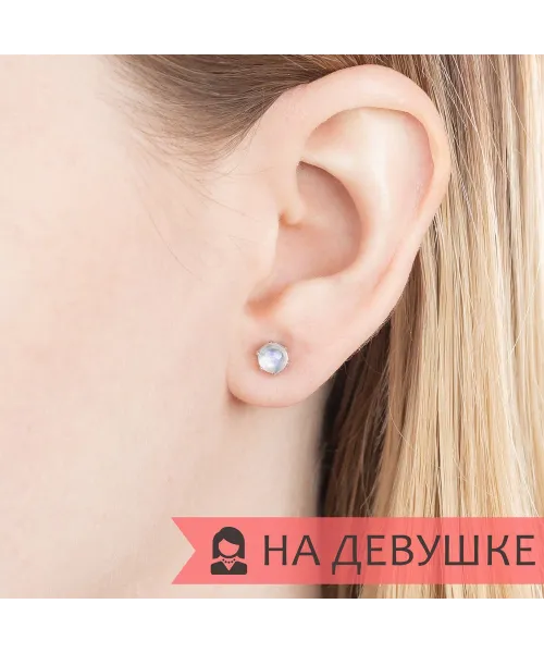 Женские Серьги_Серебро .925_ЛУННЫЙ КАМЕНЬ__6-Лазурит-Онлайн