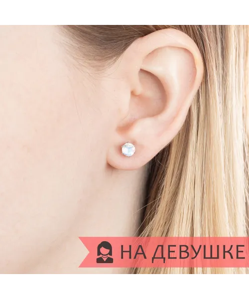 Женские Серьги_Серебро .925_ЛУННЫЙ КАМЕНЬ__6-Лазурит-Онлайн