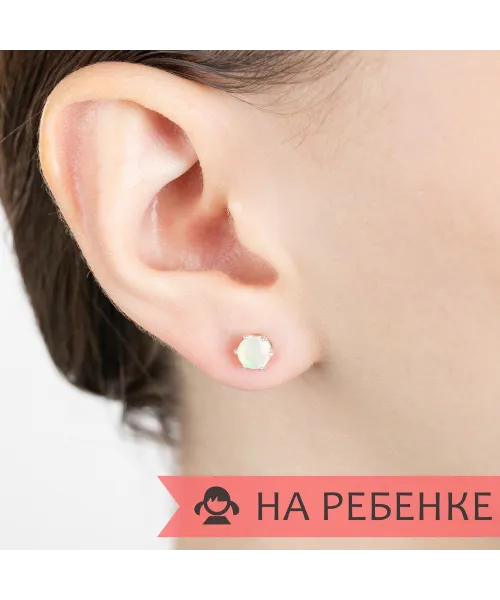 Женские Серьги_Серебро .925_ОПАЛ__7-Лазурит-Онлайн