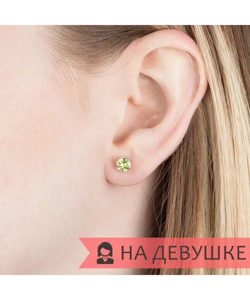 Женские Серьги_Серебро .925_ХРИЗОЛИТ__6-Лазурит-Онлайн