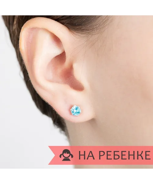 Женские Серьги_Серебро .925_АПАТИТ__7-Лазурит-Онлайн
