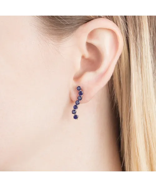 Женские Серьги_Серебро .925_САПФИР__5-Лазурит-Онлайн