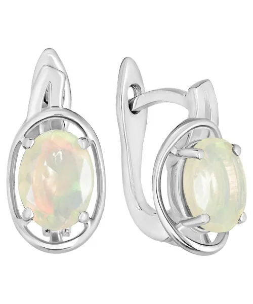 Женские Серьги_Серебро .925_ОПАЛ__1-Лазурит-Онлайн