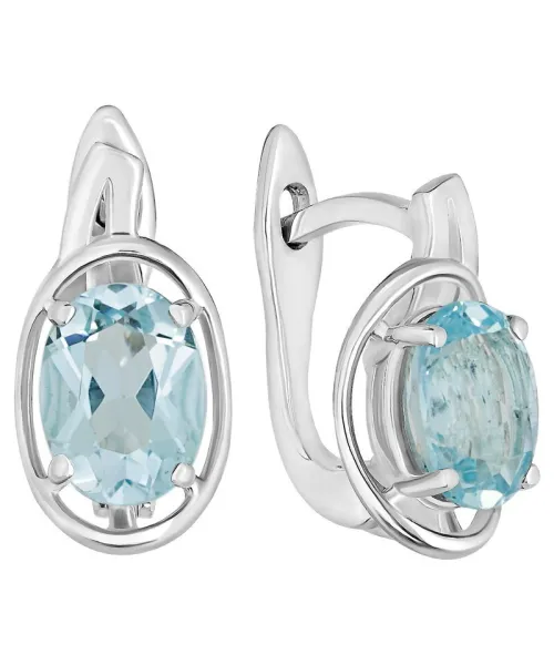 Женские Серьги_Серебро .925_ТОПАЗ__1-Лазурит-Онлайн