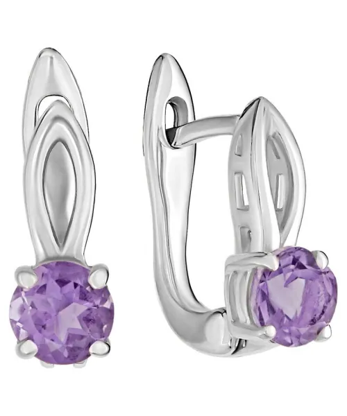 Женские Серьги_Серебро .925_АМЕТИСТ__1-Лазурит-Онлайн