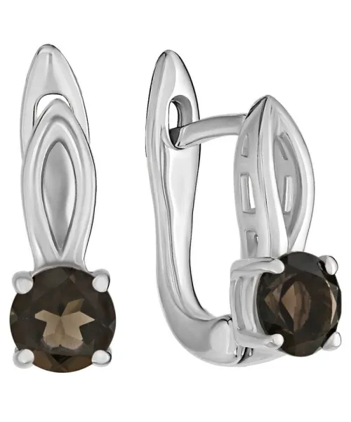 Женские Серьги_Серебро .925_РАУХТОПАЗ__1-Лазурит-Онлайн