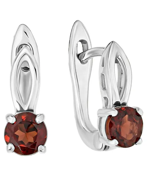 Женские Серьги_Серебро .925_ГРАНАТ__1-Лазурит-Онлайн