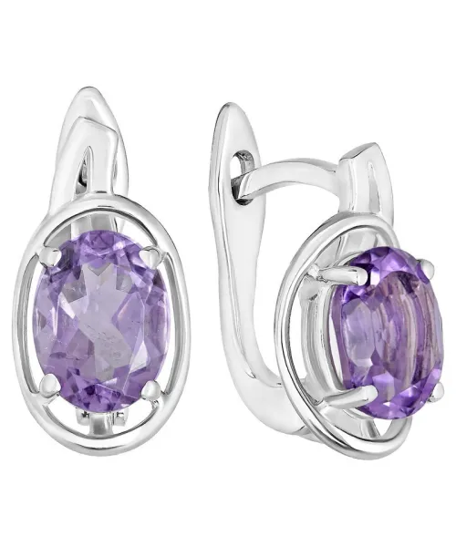 Женские Серьги_Серебро .925_АМЕТИСТ__1-Лазурит-Онлайн