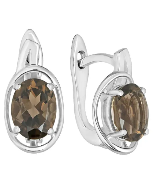 Женские Серьги_Серебро .925_РАУХТОПАЗ__1-Лазурит-Онлайн