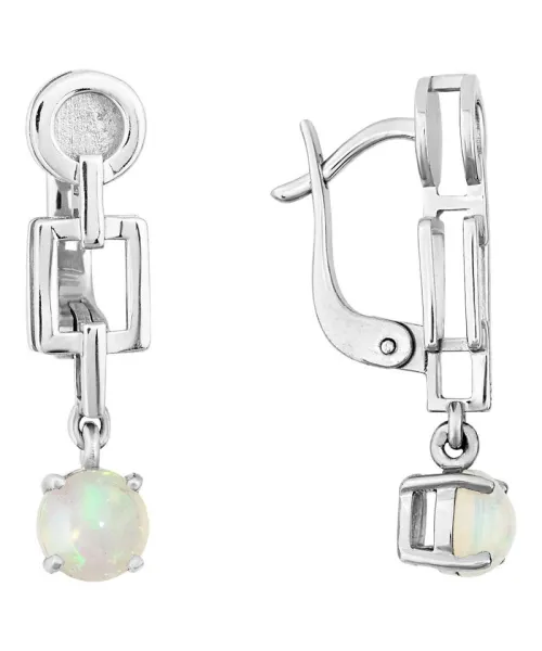 Женские Серьги_Серебро .925_ОПАЛ__1-Лазурит-Онлайн