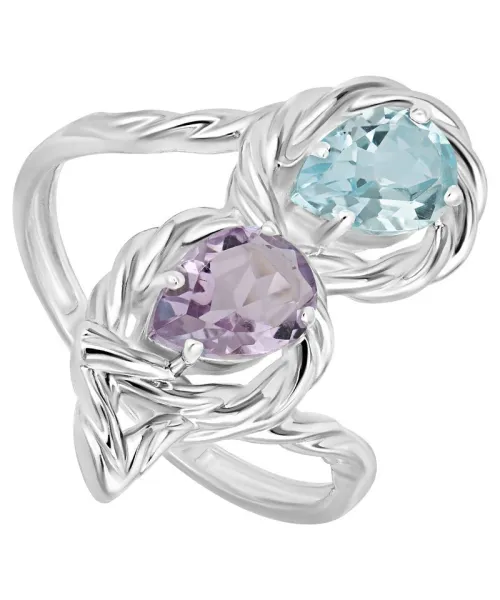 Женские Кольца_Серебро .925_АМЕТИСТ__1-Лазурит-Онлайн