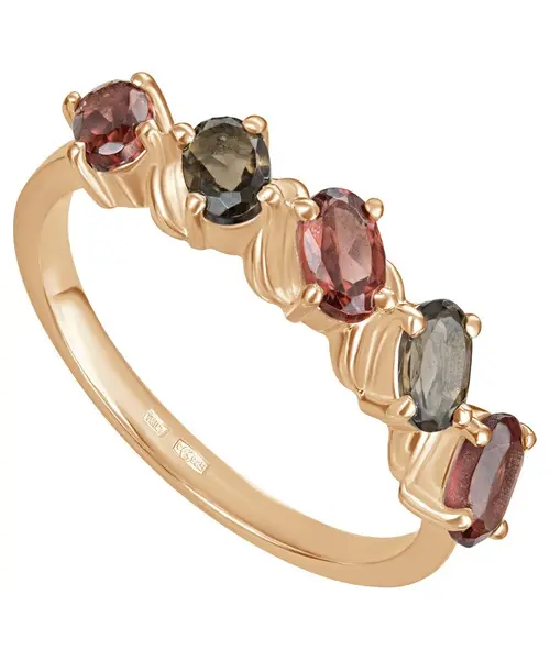 Женские Кольца_Серебро .925_ГРАНАТ__1-Лазурит-Онлайн