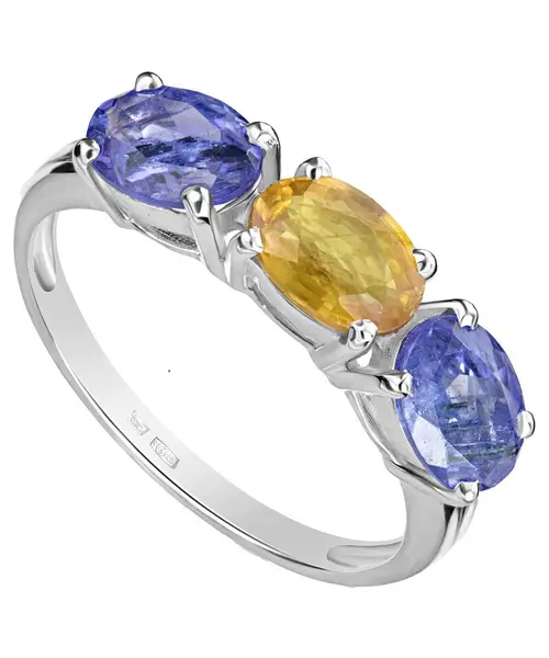 Женские Кольца_Серебро .925_САПФИР__1-Лазурит-Онлайн