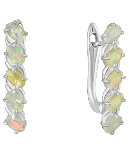 Женские Серьги_Серебро .925_ОПАЛ__1-Лазурит-Онлайн