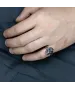 Мужские кольца_Серебро .925___10-Лазурит-Онлайн
