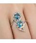 Женские Кольца_Серебро .925_ТОПАЗ__6-Лазурит-Онлайн