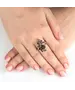 Женские Кольца_Серебро .925_РАУХТОПАЗ__6-Лазурит-Онлайн