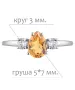 Женские Кольца_Серебро .925_ЦИТРИН_Нанокристалл_2-Лазурит-Онлайн