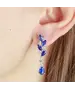 Женские Серьги_Серебро .925_КИАНИТ_Нанокристалл_3-Лазурит-Онлайн