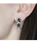 Женские Серьги_Серебро .925_РАУХТОПАЗ__3-Лазурит-Онлайн