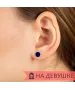 Женские Серьги_Серебро .925___4-Лазурит-Онлайн