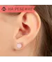 Женские Серьги_Серебро .925_КВАРЦ РОЗОВЫЙ__3-Лазурит-Онлайн