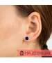 Женские Серьги_Серебро .925___4-Лазурит-Онлайн