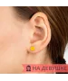 Женские Серьги_Серебро .925_КВАРЦ РОЗОВЫЙ__4-Лазурит-Онлайн