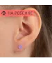 Женские Серьги_Серебро .925_КВАРЦ РОЗОВЫЙ__3-Лазурит-Онлайн