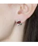 Женские Серьги_Серебро .925_ГРАНАТ__3-Лазурит-Онлайн
