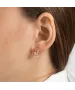 Женские Серьги_Серебро .925_КВАРЦ РОЗОВЫЙ__3-Лазурит-Онлайн
