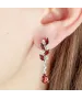 Женские Серьги_Серебро .925_ГРАНАТ_Нанокристалл_3-Лазурит-Онлайн