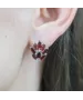 Женские Серьги_Серебро .925_ГРАНАТ__3-Лазурит-Онлайн